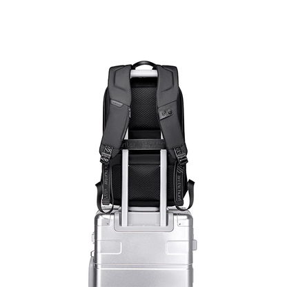 ah arctic hunter Slim Backpack For Men 18L Semi-Hard 15.6" Laptop Bag Anti-Theft Backpack With Lock With Inner Bottle Pocket Water-Resistant Gaming Backpack For Business College Daily Use, Black