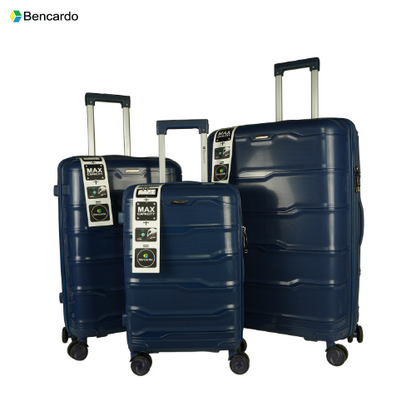 Bencardo Tulip 3Pc Luggage Set | Hard-Shell Trolley Bags (20", 24", 28")
