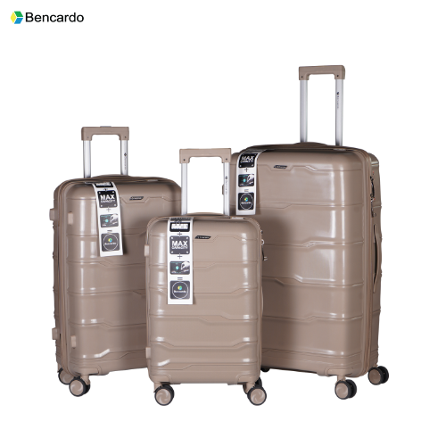 Bencardo Tulip 3Pc Luggage Set | Hard-Shell Trolley Bags (20", 24", 28")