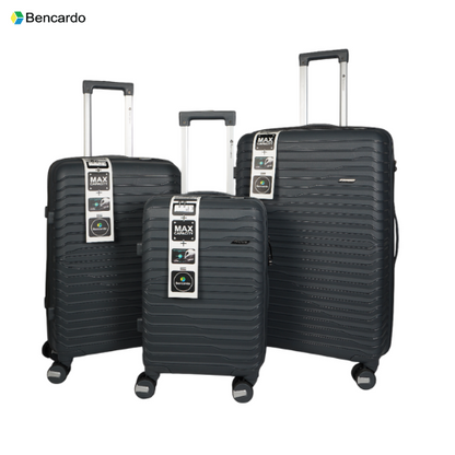 Bencardo Waves Hard-Shell 3Pc Travel Luggage Set | Durable, Stylish & Secure