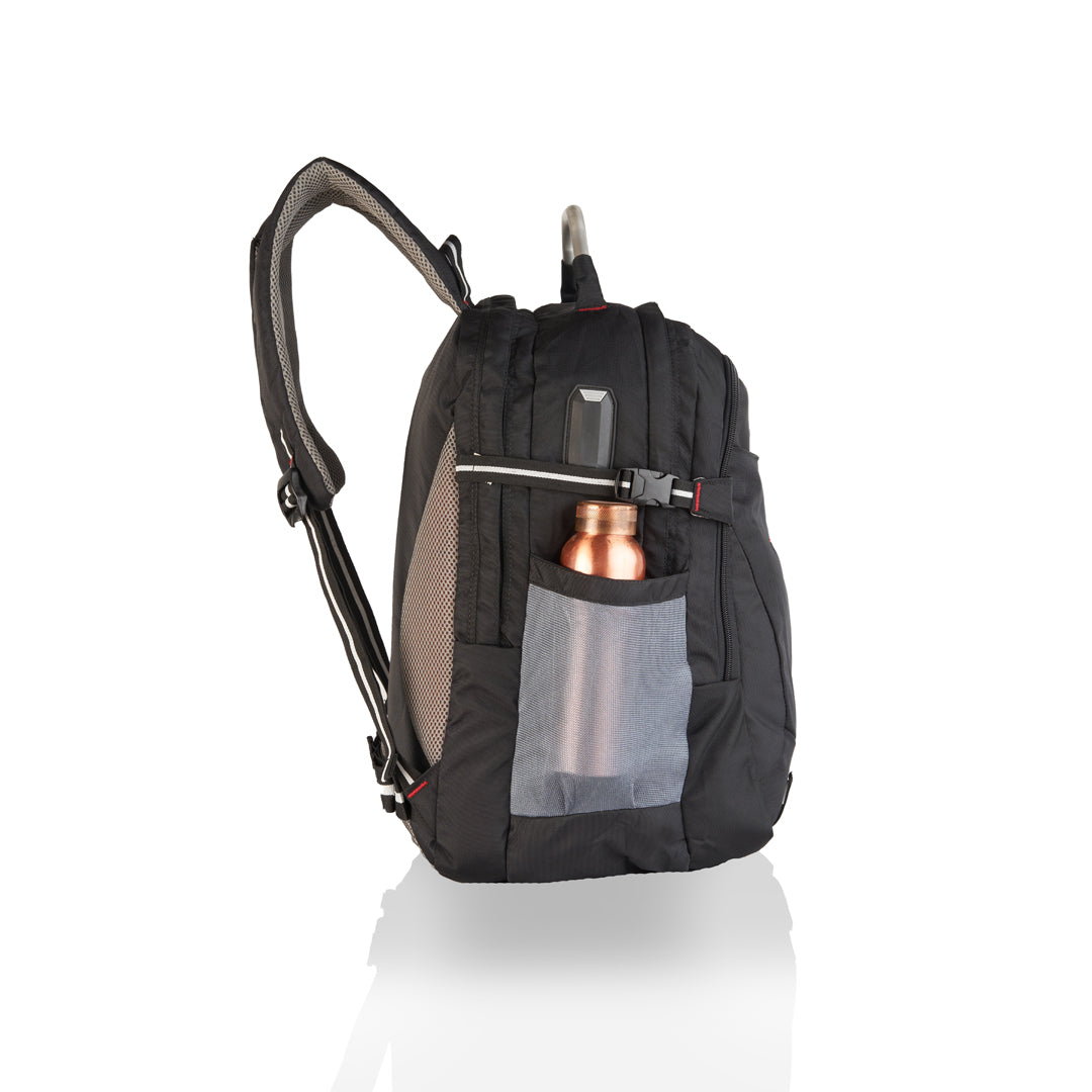 BAG FACTORY Casual Water Resistant Backpack with USB Charging Port 38 Ltrs