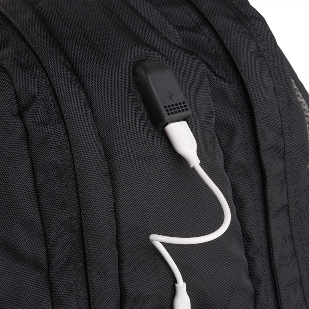 BAG FACTORY Casual Water Resistant Backpack with USB Charging Port 38 Ltrs