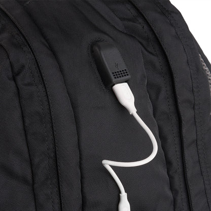 BAG FACTORY Casual Water Resistant Backpack with USB Charging Port 38 Ltrs