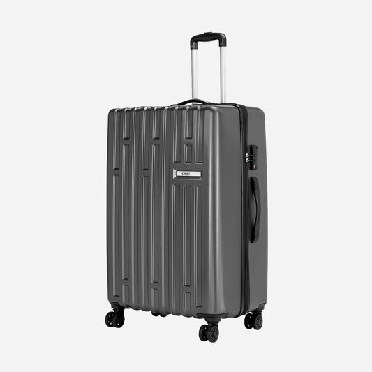 Safari Cargo Neo (Medium)Hard Luggage with TSA lock and Dual Wheels - Gun Metal