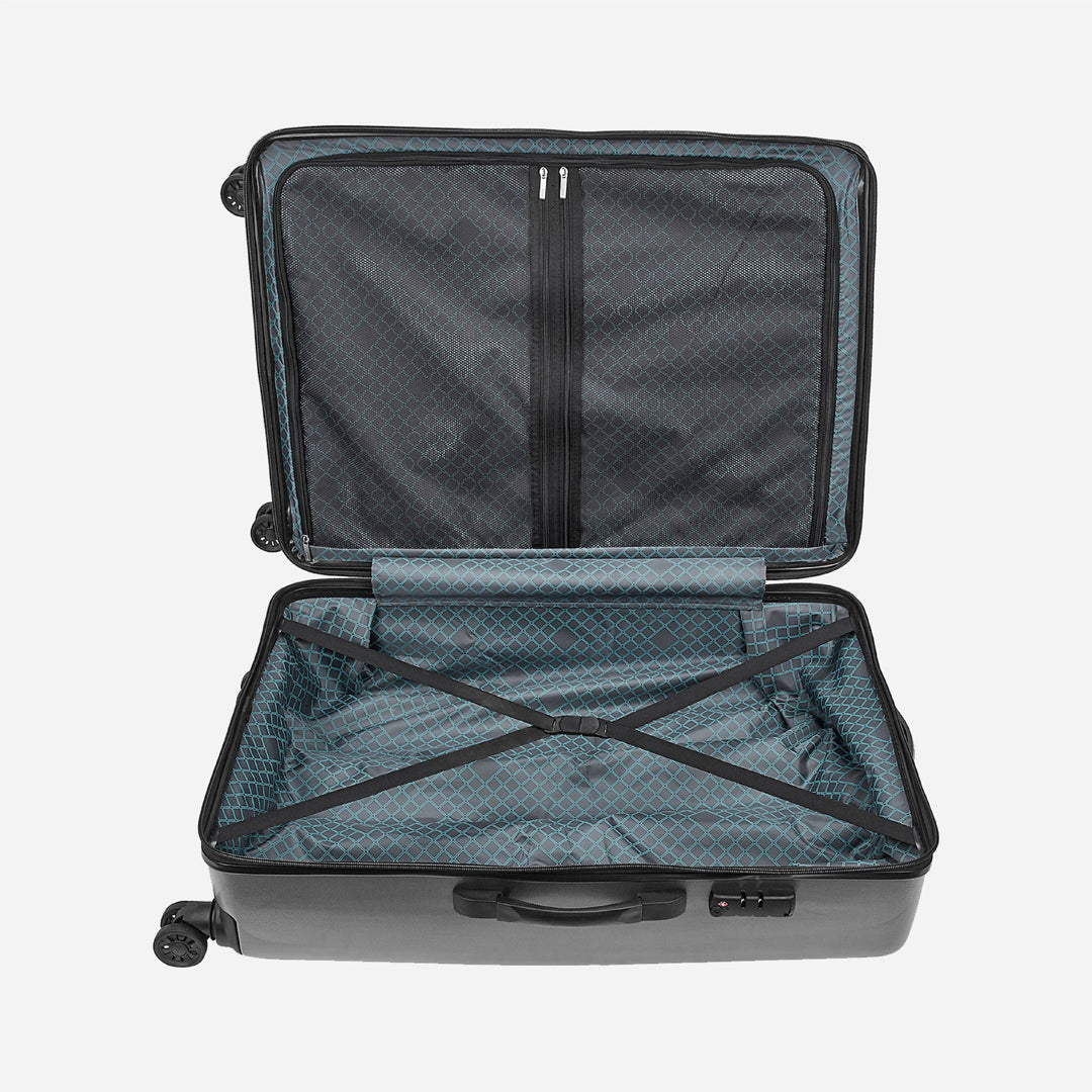 Safari Cargo Neo (Medium)Hard Luggage with TSA lock and Dual Wheels - Gun Metal