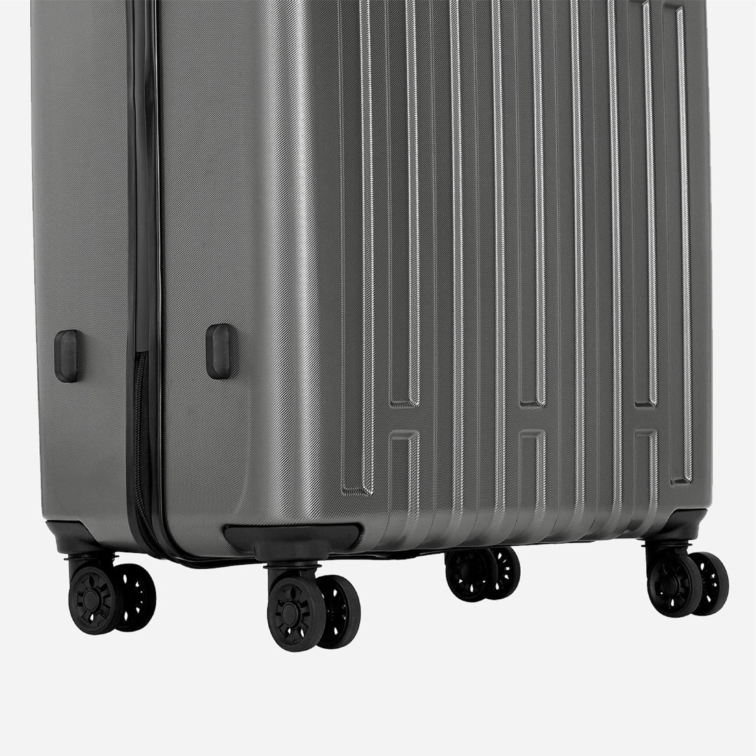 Safari Cargo Neo (Medium)Hard Luggage with TSA lock and Dual Wheels - Gun Metal