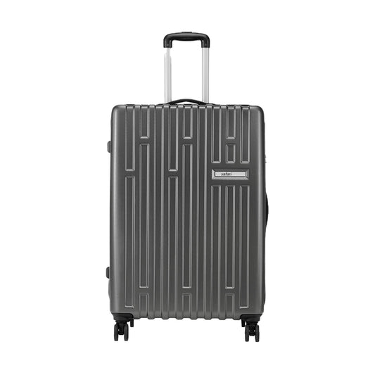 Safari Cargo Neo (Medium)Hard Luggage with TSA lock and Dual Wheels - Gun Metal