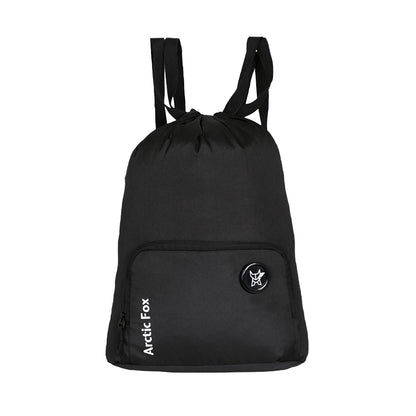 Arctic Fox Draw String Black bag for girls and boys