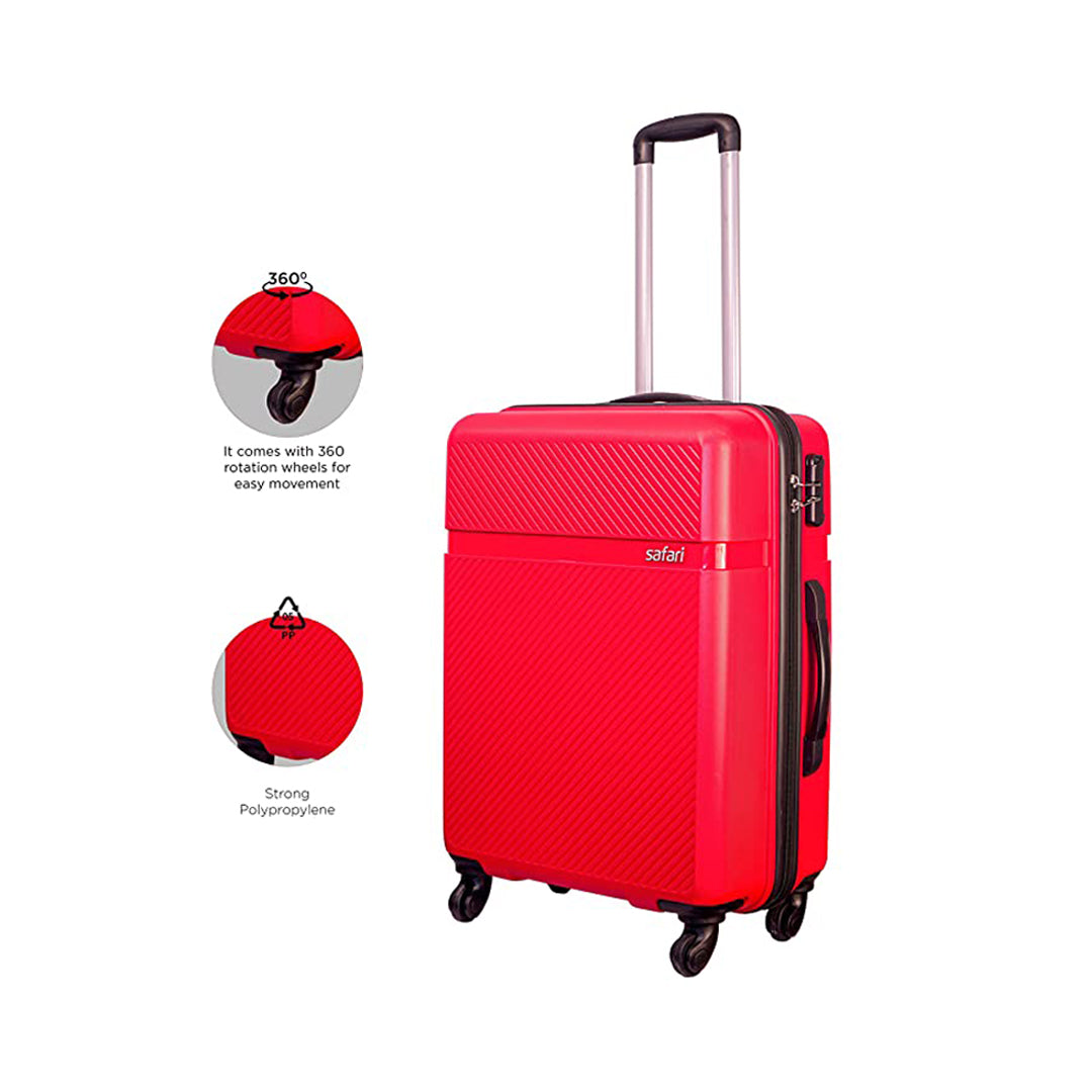 Safari Drive Hard-Sided Polypropylene 5 Years Warranty Luggage