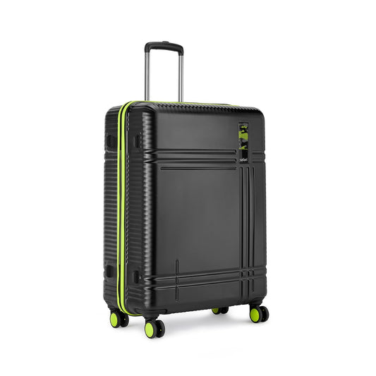 Safari Zany 24" Black Polycarbonate Cabin Trolley – Lightweight Hard Shell with TSA Lock & 8 Spinner Wheels