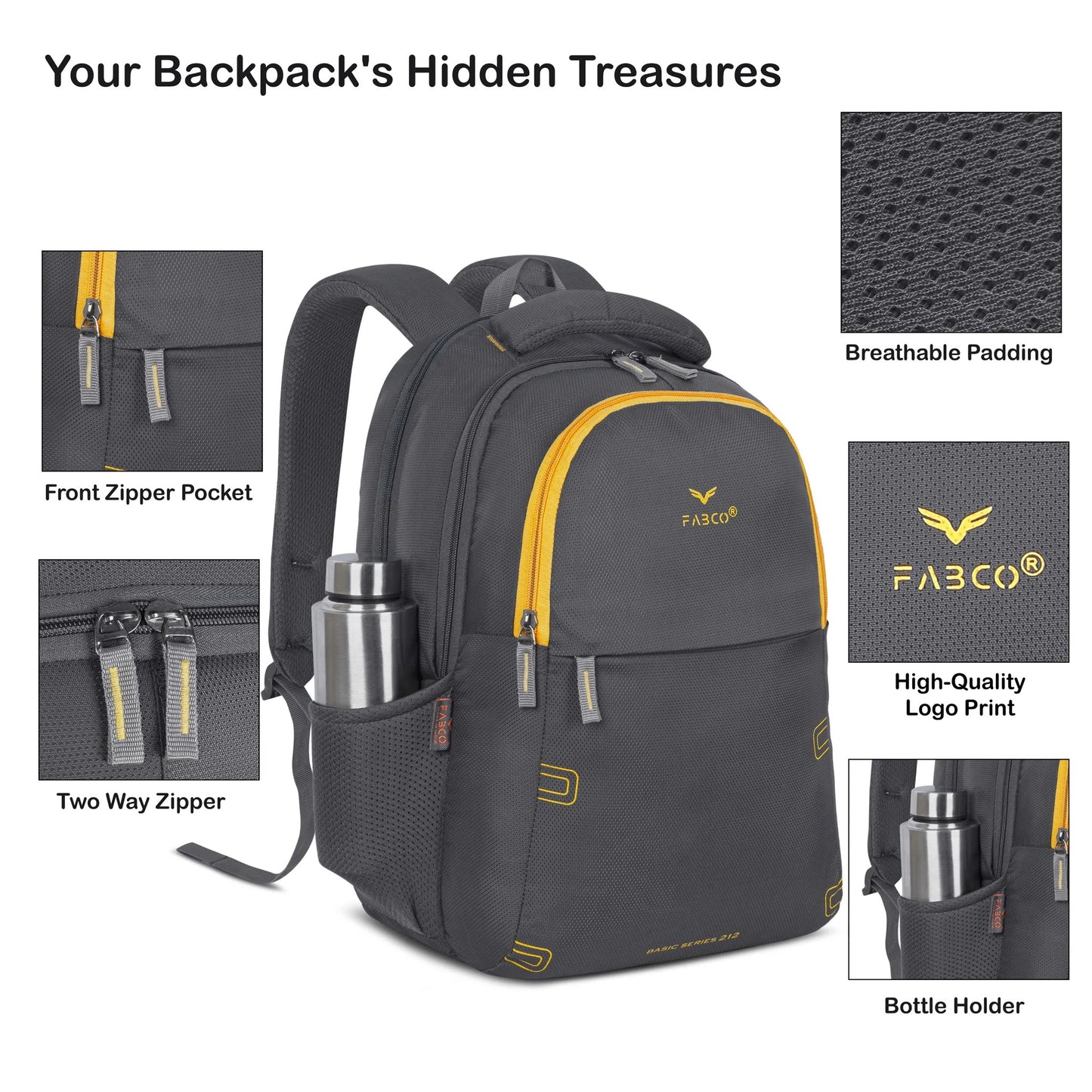 Fabco Laptop  Lightweight Backpack For Office & College