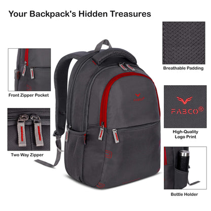 Fabco Laptop  Lightweight Backpack For Office & College