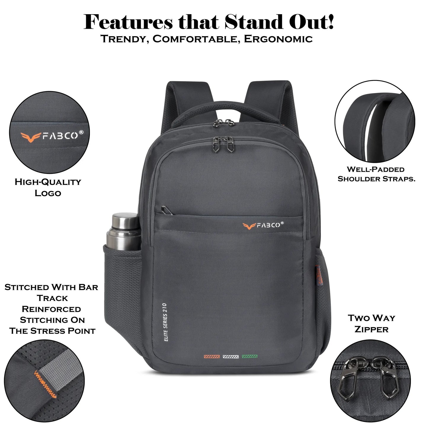 Fabco Laptop Backpack, Backpack For Office & College