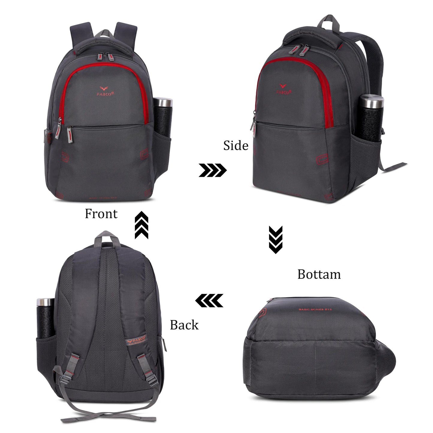 Fabco Laptop  Lightweight Backpack For Office & College