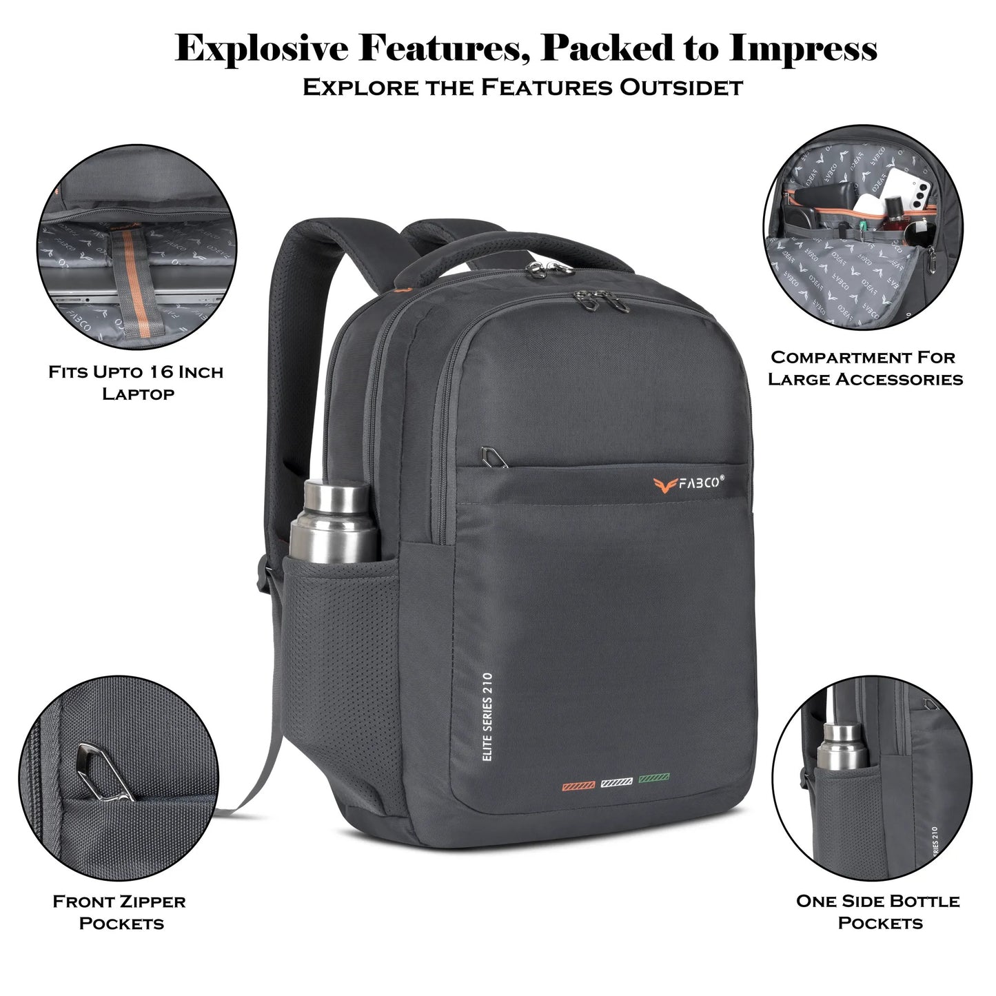 Fabco Laptop Backpack, Backpack For Office & College