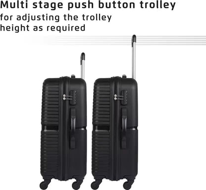 Safari Set of 3 Trolley Bags – Hard-Shell Luggage with 4 Wheels & 3-Dial Number Lock (5-Year Warranty)