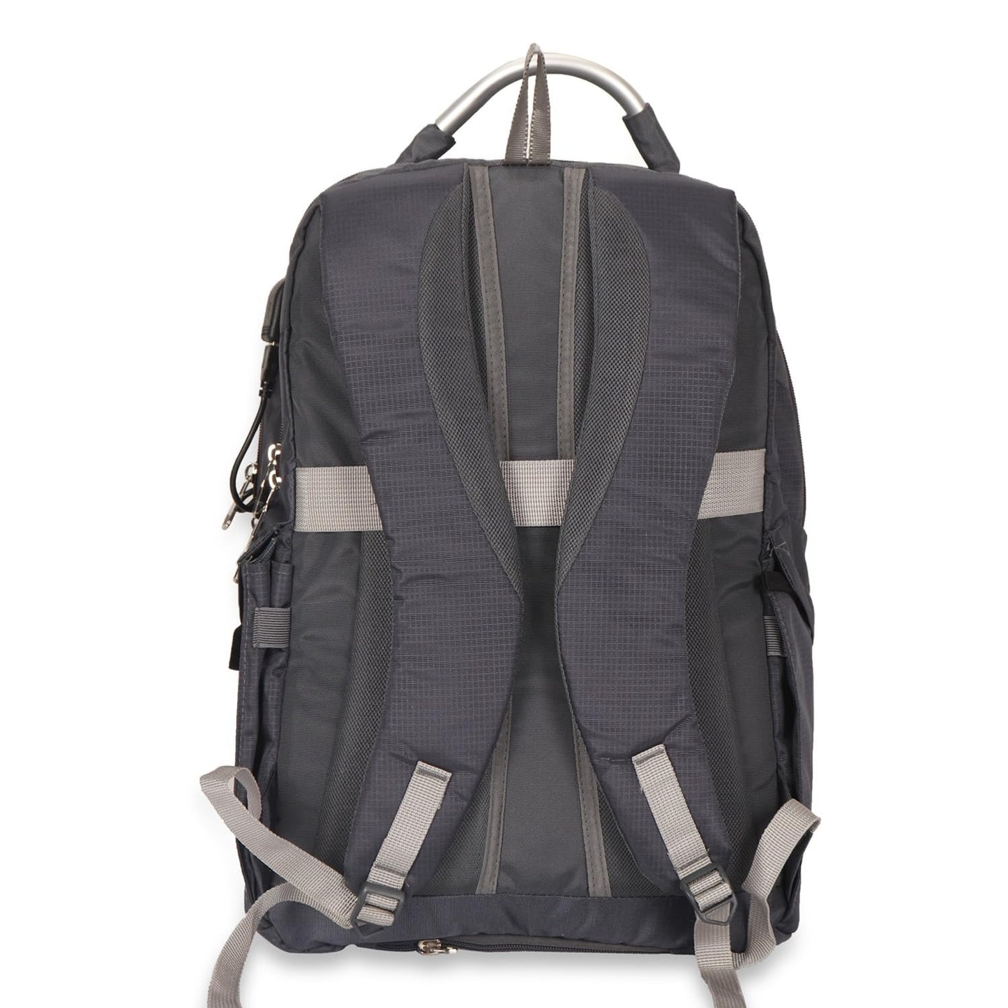 FABCO S-194-Backpack Bag 3 Compartment 3 Pockets Aluinium Handle Trolley Handle Strap With Velvet Cover Laptop Compartment