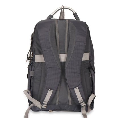 FABCO S-194-Backpack Bag 3 Compartment 3 Pockets Aluinium Handle Trolley Handle Strap With Velvet Cover Laptop Compartment