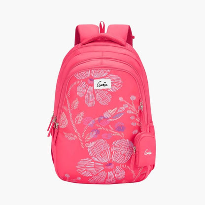 Genie Sprinkle 36L Pink 4 Compartment School Backpack With Premium Fabric