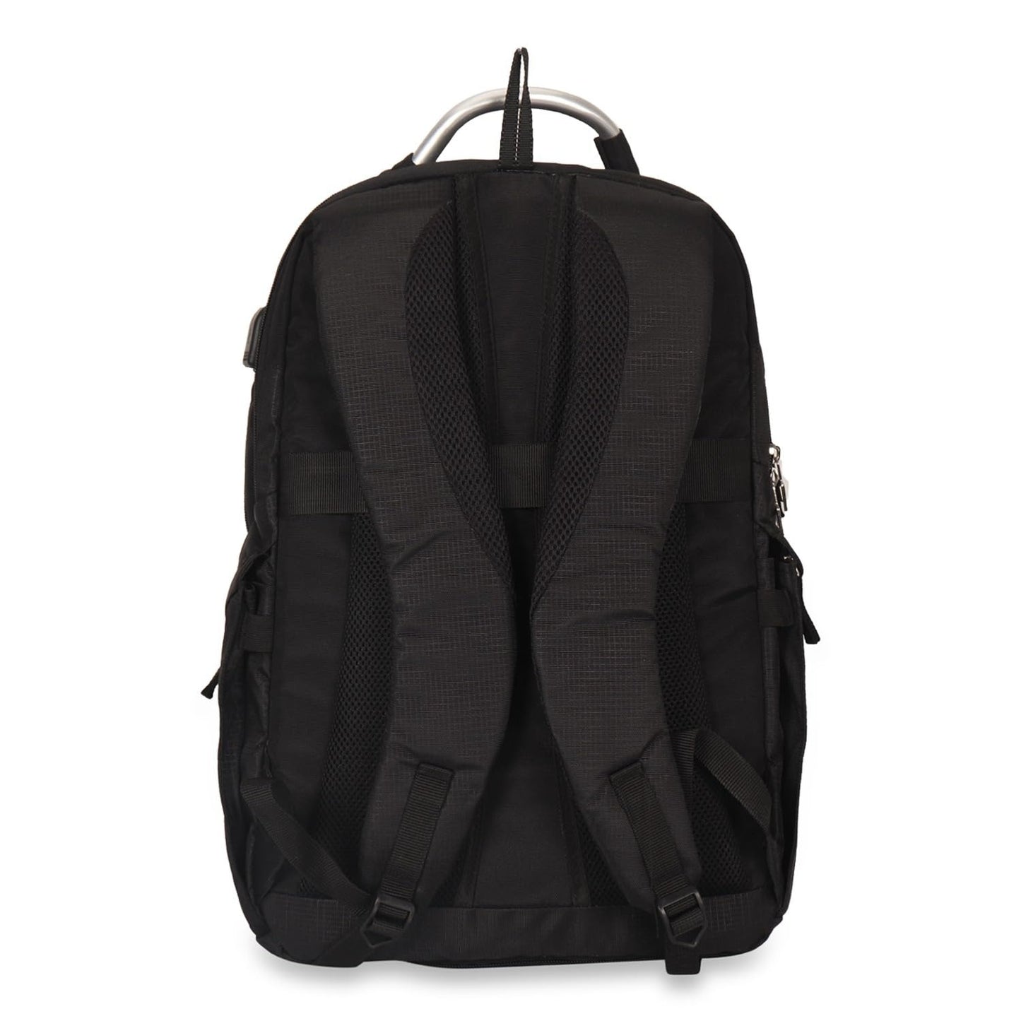 FABCO S-194-Backpack Bag 3 Compartment 3 Pockets Aluinium Handle Trolley Handle Strap With Velvet Cover Laptop Compartment
