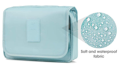 Travel Hanging Toiletry Bag – Large Capacity Waterproof Cosmetic &amp; Shower Organizer