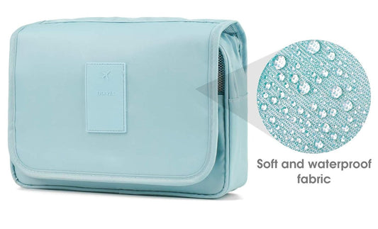 Travel Hanging Toiletry Bag – Large Capacity Waterproof Cosmetic &amp; Shower Organizer