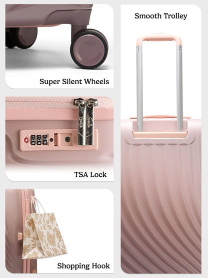 Scarlett Hard Luggage Genie Trolley Bag | 3pc set