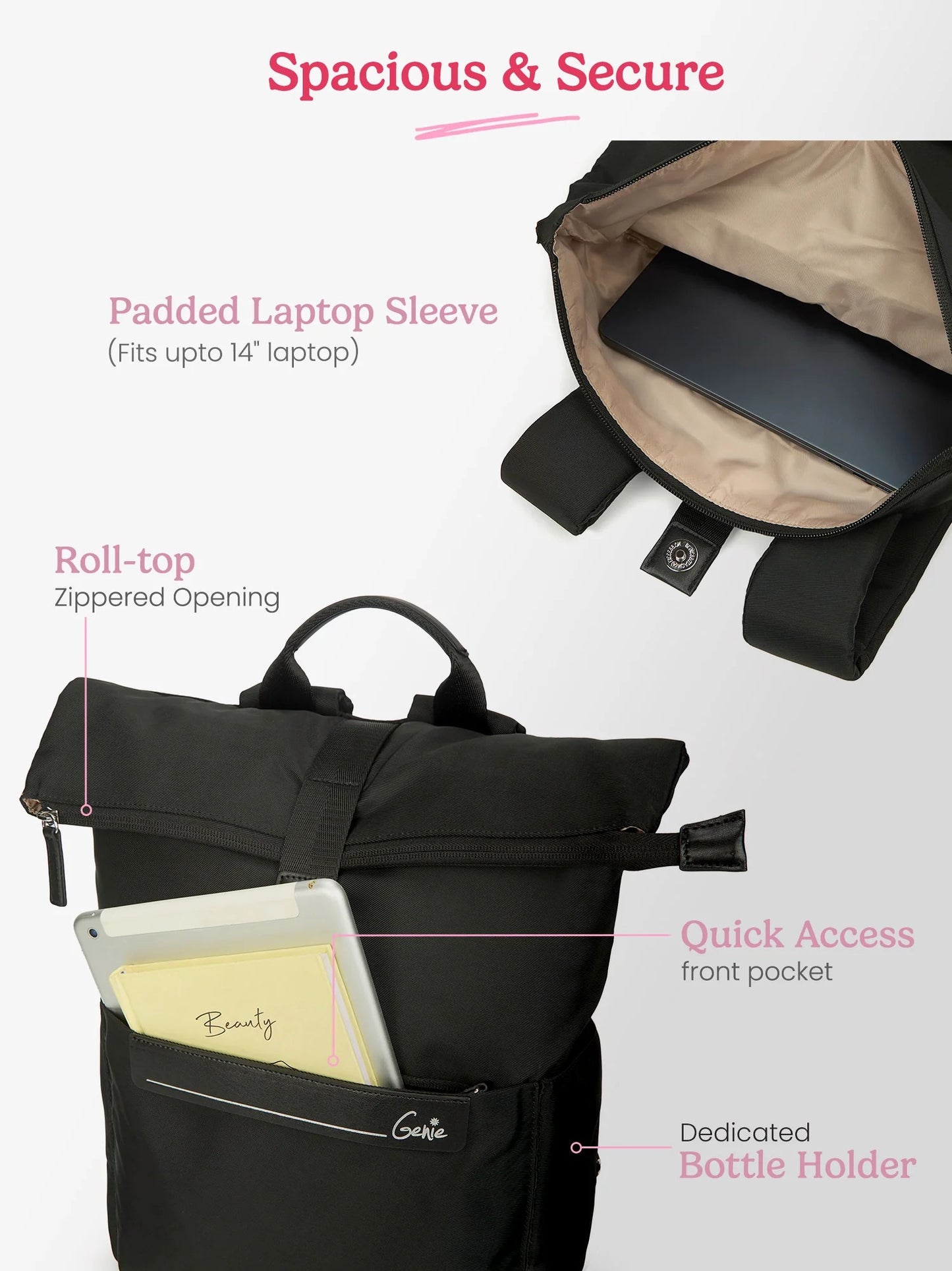 Genie Rouge Laptop Backpack