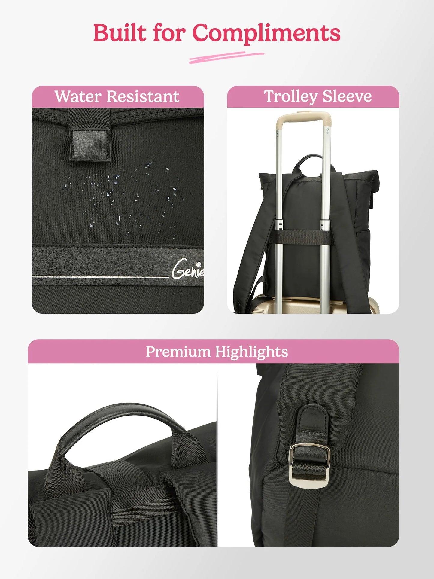 Genie Rouge Laptop Backpack