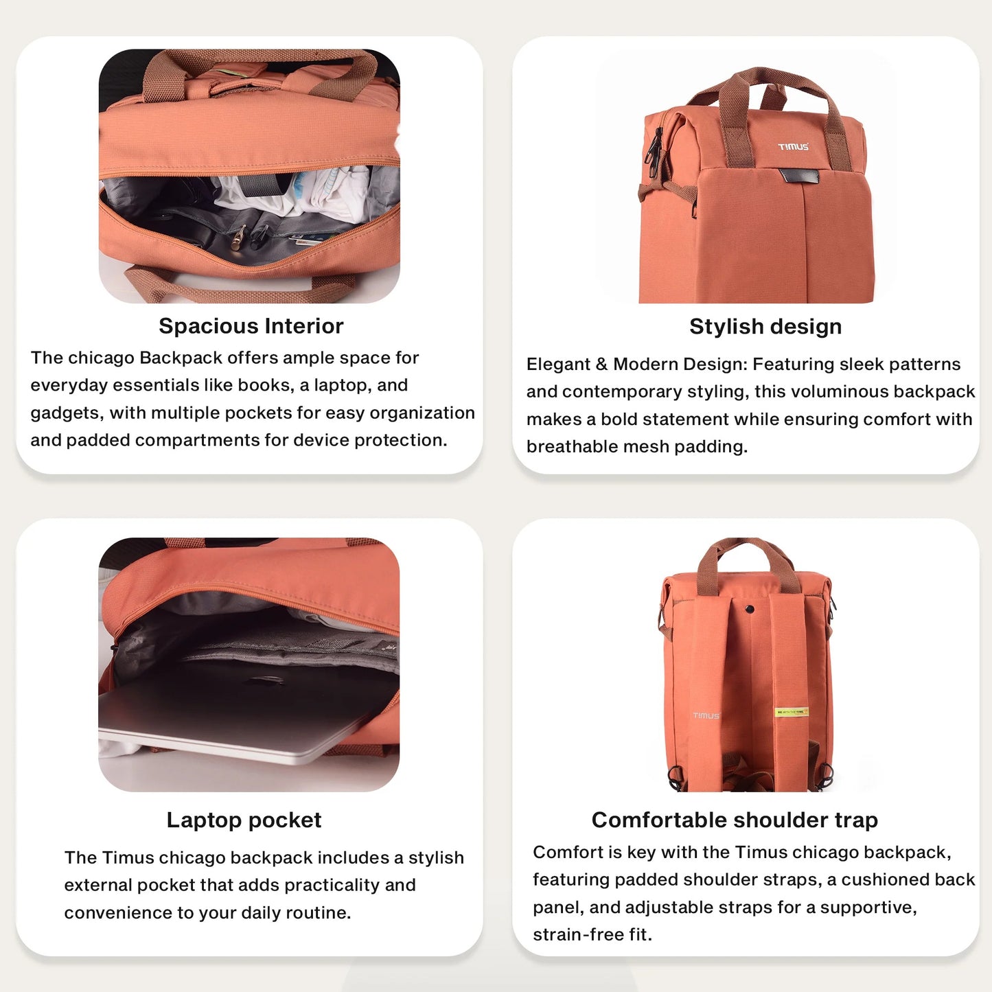 Timus Chicago Urban Backpack