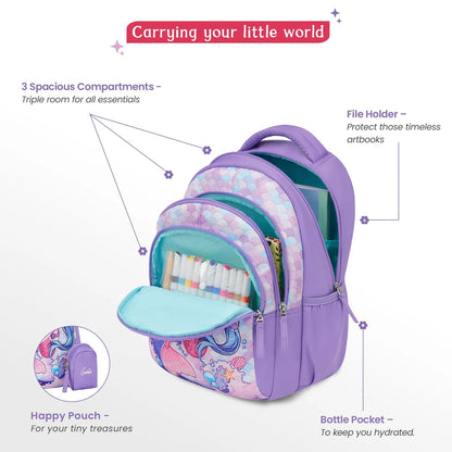 Genie Mermaid Small School & Picnic Backpack for Kids