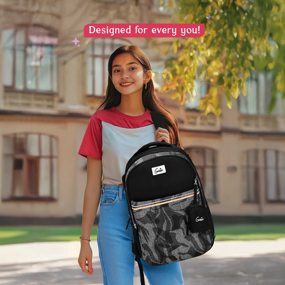 Genie Zuri 40L Black Laptop Backpack With Raincover