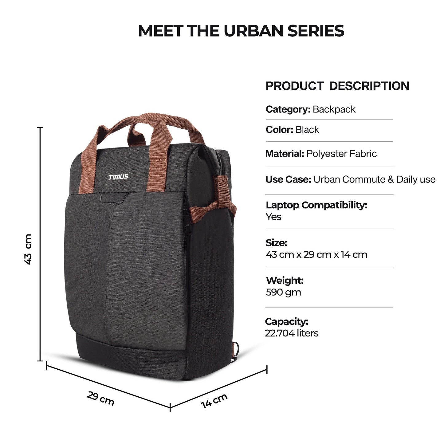 Timus Chicago Urban Backpack