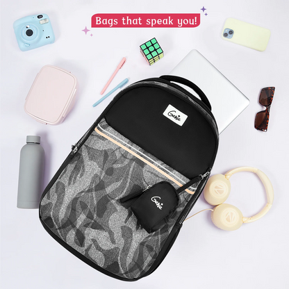 Genie Zuri 40L Black Laptop Backpack With Raincover