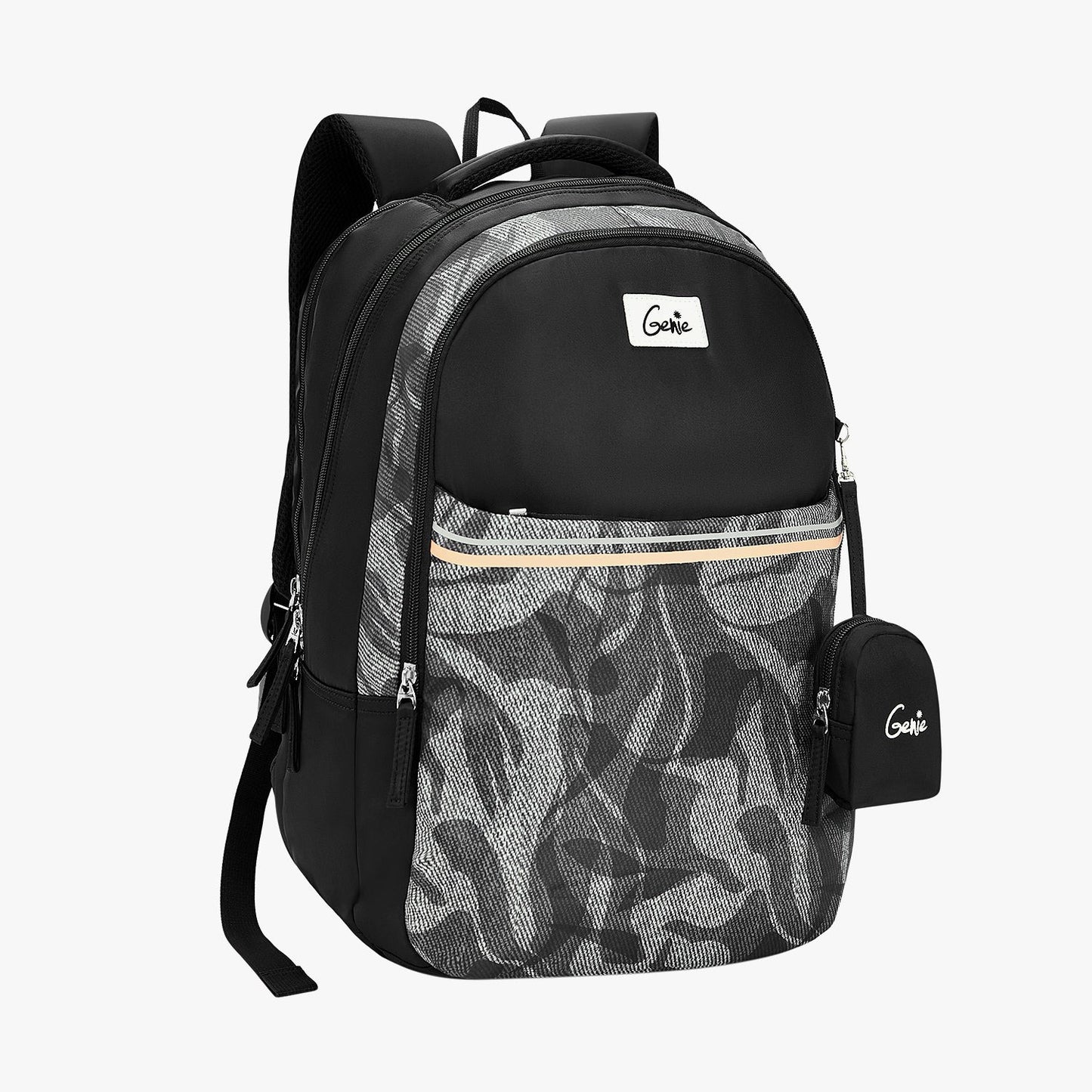 Genie Zuri 40L Black Laptop Backpack With Raincover