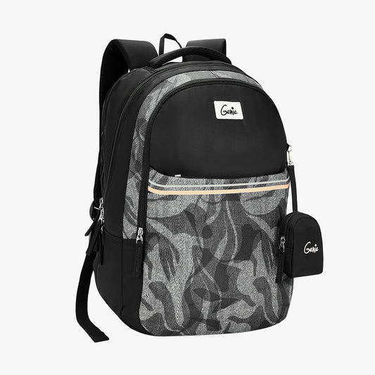 Genie Zuri 40L Black Laptop Backpack With Raincover
