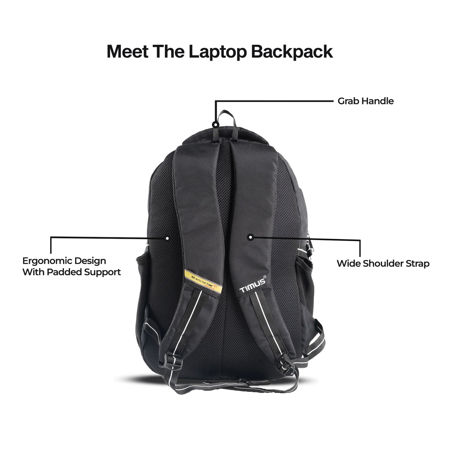 Timus Movo 25L Laptop Backpack with Rain Cover – Lightweight