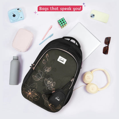 Genie Twinkle 36L Black School Backpack