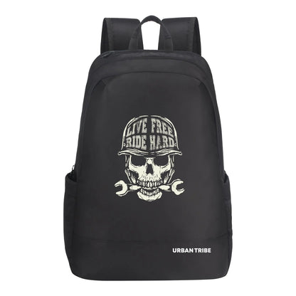 Urban Tribe Night Rider Skull Backpack For Riders