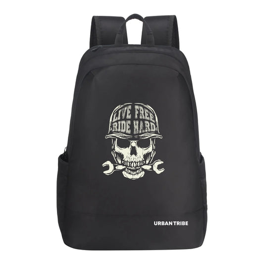 Urban Tribe Night Rider Skull Backpack For Riders