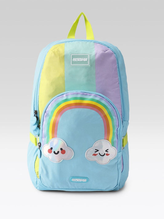 American Tourister Unisex Kids MOODLE 2.0 Colourblocked Applique Backpack