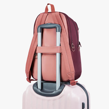 Genie Maple 21L Wine College Backpack With Laptop Sleeve