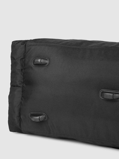 Wildcraft Power Duffle Large Travel Duffel – Solid Black, 1 Main Compartment + 2 Side Pockets