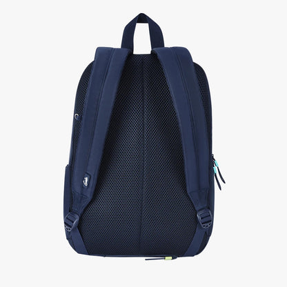 Genie Sleek 28L Navy Blue Laptop Backpack With Raincover