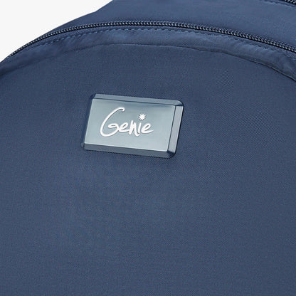 Genie Sleek 28L Navy Blue Laptop Backpack With Raincover
