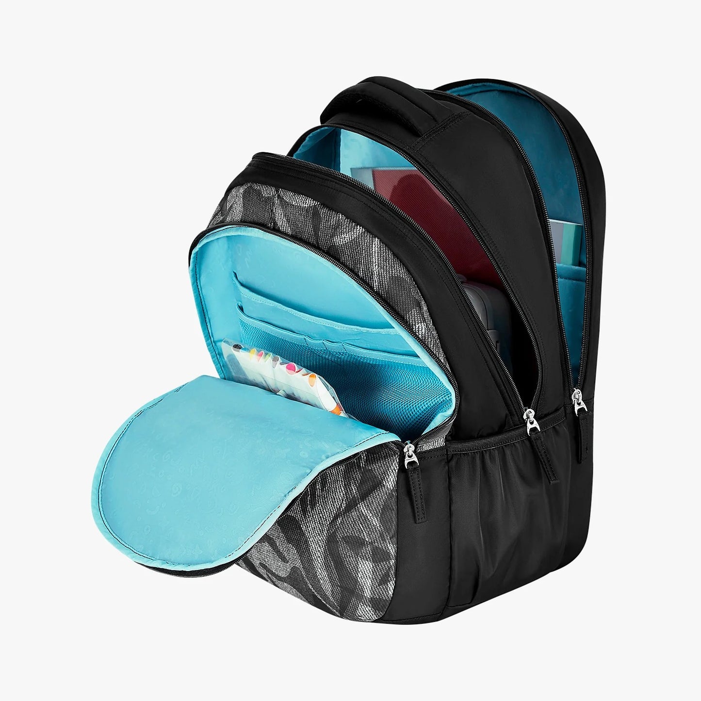Genie Zuri 40L Black Laptop Backpack With Raincover