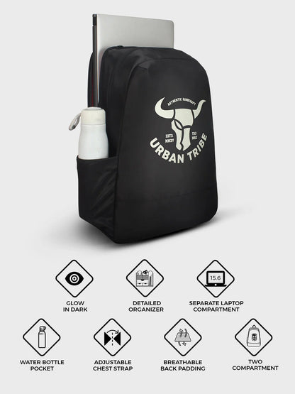 Urban Tribe Night Rider Skull Backpack For Riders