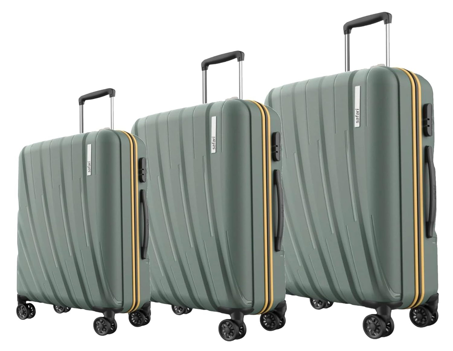 Safari Polyproplyene Hard Shell Cairo 8 Wheels, 5 Years Warranty
