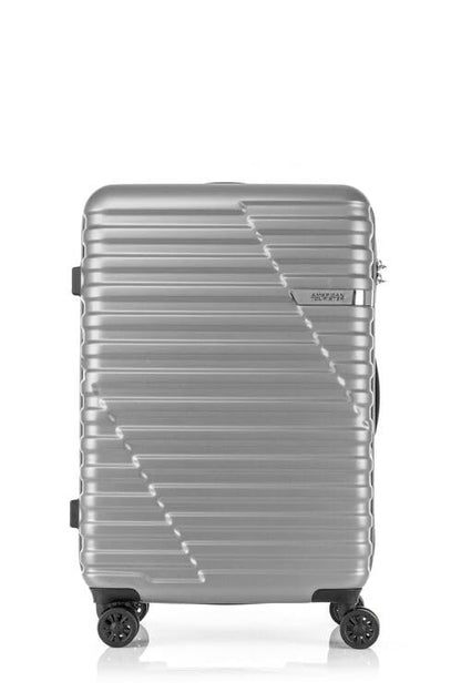 American Tourister SkyBridge ABS Hard-Sided 8-Wheel Spinner Check-in Luggage – 28" (Silver)