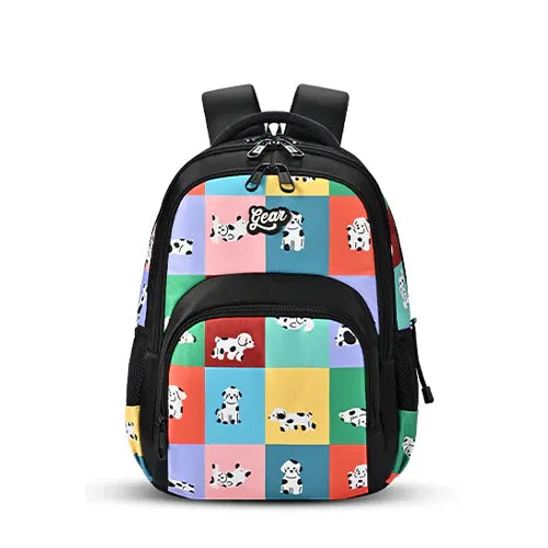 Gear Puffy 17" Backpack – Black-Green